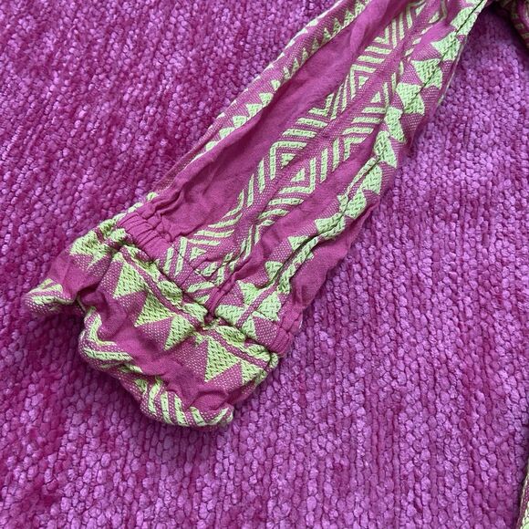 Maeve Anthropologie Dominique Tunic Dress Tassel Tie Neck Pockets Pink Size XS - Picture 7 of 14